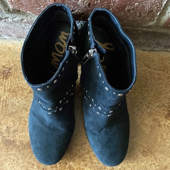 Sam Edelman‎ black studded suede booties - Picture 4 of 8